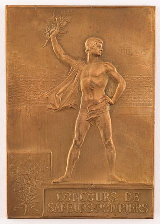 Lot #3002  Paris 1900 Summer Olympics Bronze Winner's Medal for Firefighting - Image 2