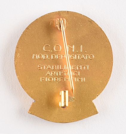 Lot #3049  Cortina 1956 Winter Olympics Participant Badge - Image 2