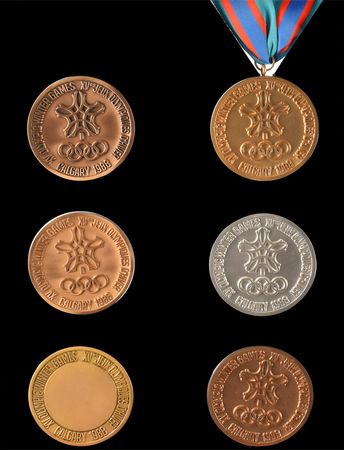 Lot #3092  Calgary 1988 Winter Olympics Winner's and Participation Medal Collection - Image 5