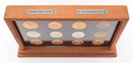 Lot #3092  Calgary 1988 Winter Olympics Winner's and Participation Medal Collection - Image 7