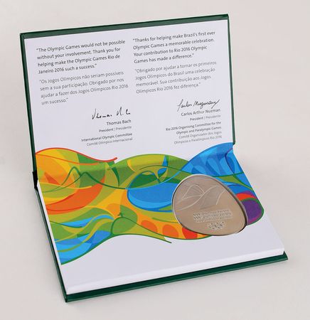 Lot #3134  Rio 2016 Summer Olympics Participation Medal - Image 3