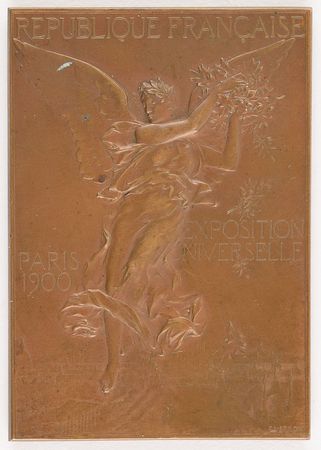 Lot #3004  Paris 1900 Summer Olympics Bronze Winner's Medal for Gymnastics (Fete Federale) & Two Related Programs - Image 2