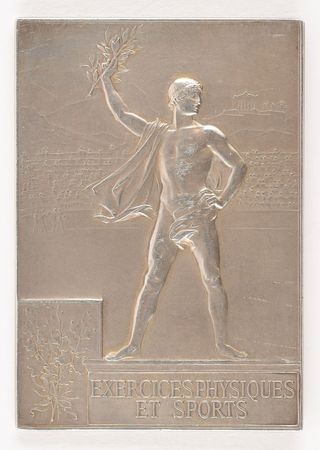 Lot #3003  Paris 1900 Summer Olympics Silver Winner?s Medal - Image 1
