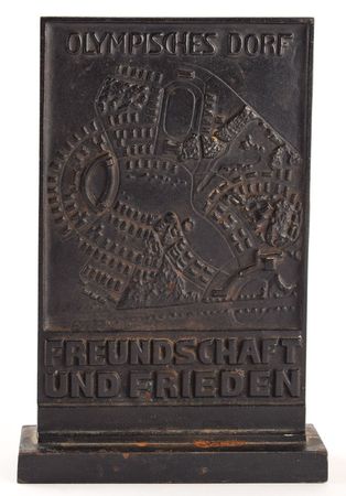 Lot #3038  Berlin 1936 Summer Olympics Paperweight from Olympic Village - Image 2