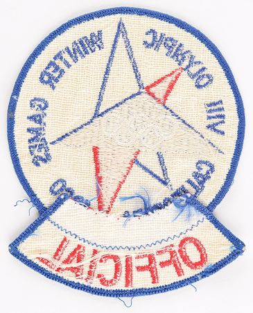Lot #3054  Squaw Valley 1960 Winter Olympics Official's Patch - Image 2