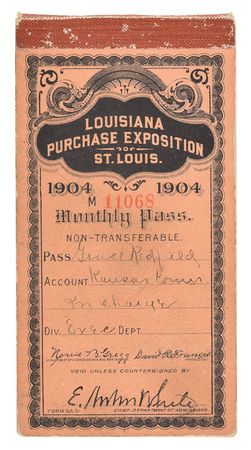 Lot #3010  St. Louis 1904 Exposition and Olympics Ticket Booklet - Image 1