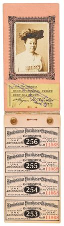 Lot #3010  St. Louis 1904 Exposition and Olympics Ticket Booklet - Image 2