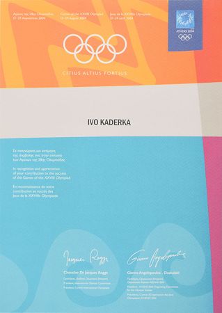 Lot #3117  Athens 2004 Summer Olympics Participation Medal with Diploma - Image 4