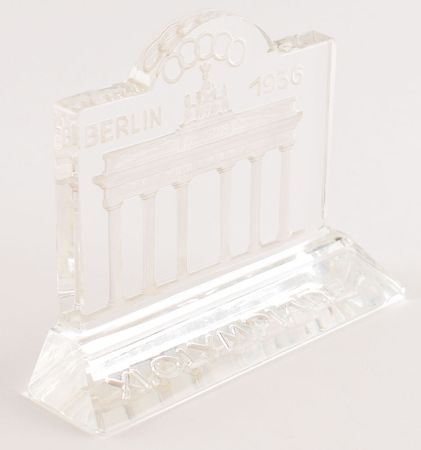 Lot #3039  Berlin 1936 Summer Olympics Crystal