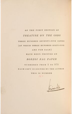 Lot #607 H. L. Mencken Book - Image 2