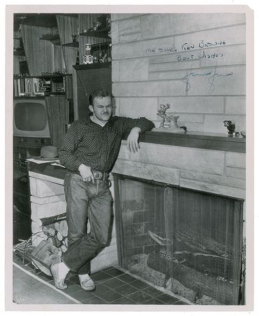 Lot #604 James Jones Signed Photograph and Typed Letter Signed - Image 1