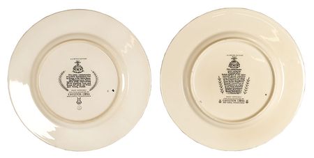 Lot #122 Dwight D. Eisenhower Commemorative Birthday Plates China - Image 2