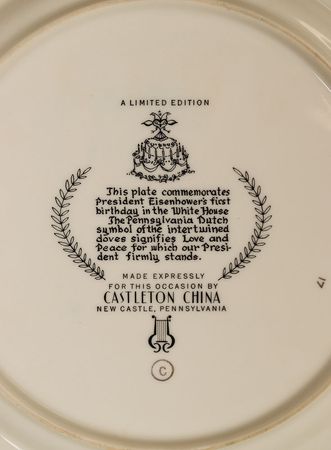 Lot #122 Dwight D. Eisenhower Commemorative Birthday Plates China - Image 4