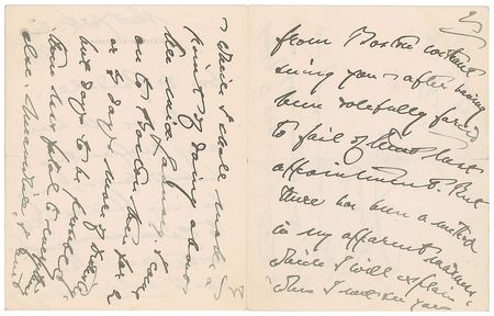 Lot #603 Henry James: James plans a trip to Boston 