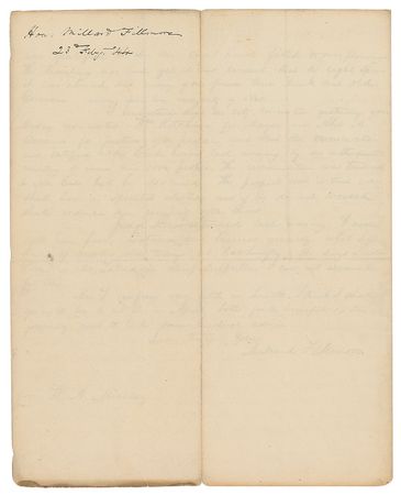 Lot #11 Millard Fillmore: Fillmore faces an uphill battle before the 1844 Whig National Convention - Image 3