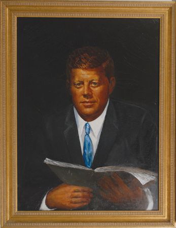 Lot #77 John F. Kennedy Painting - Image 1
