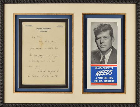 Lot #73 John F. Kennedy Handwritten Letter Signed - Image 1