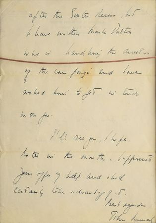 Lot #73 John F. Kennedy Handwritten Letter Signed - Image 3