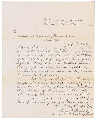 Lot #17 Abraham Lincoln: President Lincoln approves a 