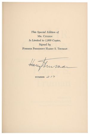 Lot #178 Harry S. Truman Books - Image 2