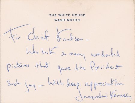Lot #67 Jacqueline Kennedy Handwritten Letter Signed - Image 1
