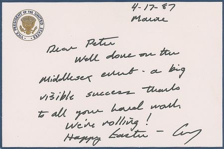 Lot #84 George Bush Handwritten Letter Signed - Image 1
