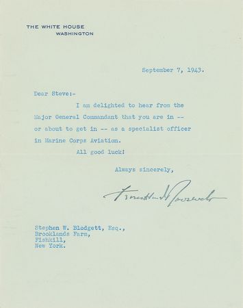Lot #55 Franklin D. Roosevelt: 