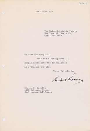 Lot #141 Herbert Hoover Group Lot - Image 1