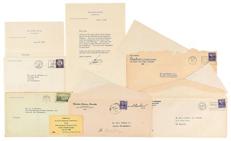 Lot #112 Dwight D. Eisenhower: Ike sends thanks for 