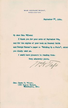 Lot #177 William H. Taft Typed Letters Signed - Image 2