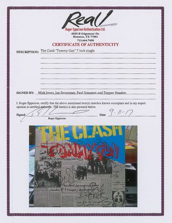 Lot #656 The Clash 45 RPM Record - Image 2