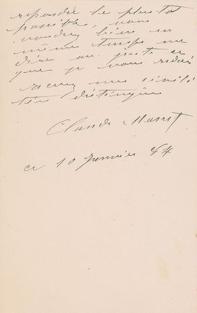 Lot #502 Claude Monet: Monet seeks the return of his monumental 'Le Déjeuner sur l'herbe,' once used to pay his rent - Image 2