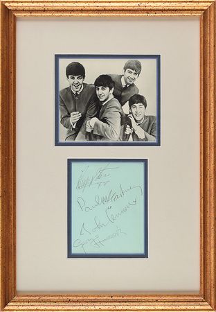 Lot #633 Beatles Signatures - Image 1