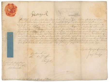 Lot #240 King George I Signed Document - Image 1