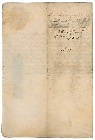 Lot #240 King George I Signed Document - Image 2
