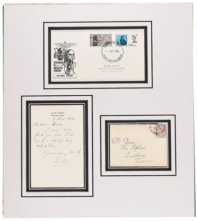 Lot #304 Joseph Lister Handwritten Letter Signed - Image 1