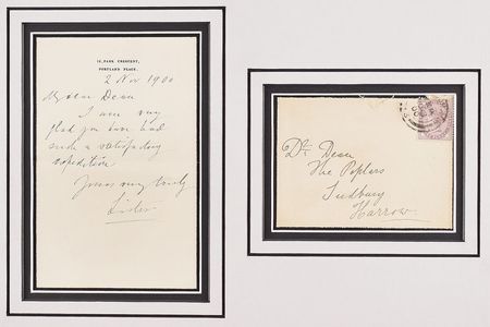 Lot #304 Joseph Lister Handwritten Letter Signed - Image 2