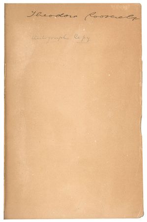 Lot #23 Theodore Roosevelt: First edition of Roosevelt's Rough Riders - Image 2