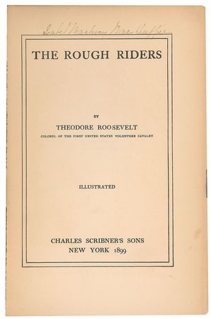 Lot #23 Theodore Roosevelt: First edition of Roosevelt's Rough Riders - Image 3