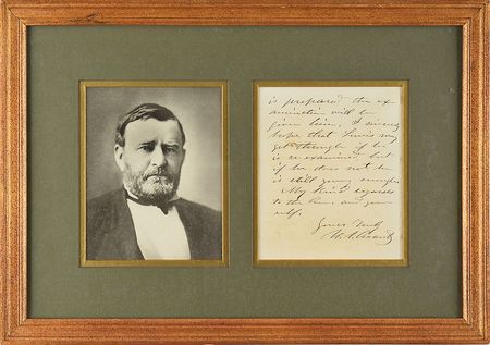 Lot #20 U. S. Grant Handwritten Letter Signed