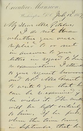 Lot #20 U. S. Grant Handwritten Letter Signed - Image 3