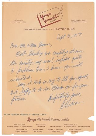 Lot #858 Althea Gibson Group Lot - Image 2