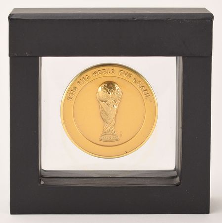 Lot #887 Soccer: 2014 FIFA World Cup Gold Medal Gold Medal - Image 1