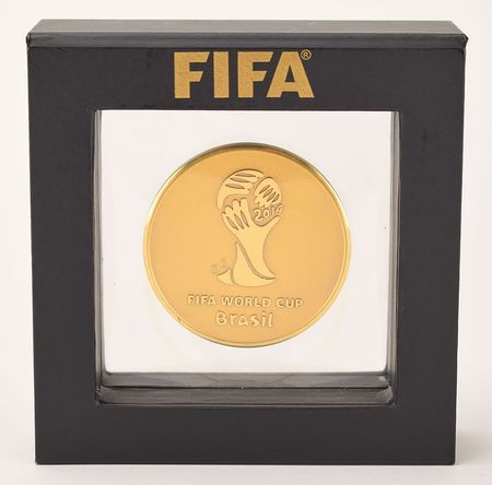 Lot #887 Soccer: 2014 FIFA World Cup Gold Medal Gold Medal - Image 2