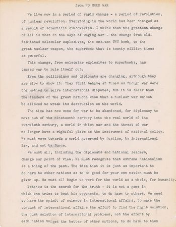 Lot #320 Linus Pauling: 