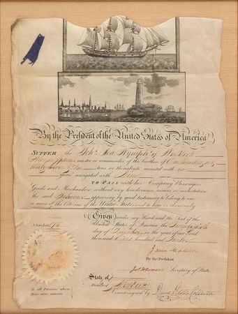 Lot #7 James Madison and James Monroe Signed
