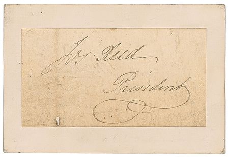 Lot #332 Joseph Reed Signature - Image 1