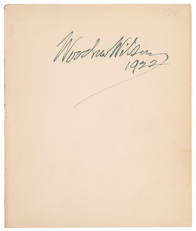 Lot #37 Woodrow Wilson Book - Image 2