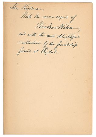 Lot #38 Woodrow Wilson Book - Image 2