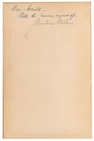 Lot #39 Woodrow Wilson Book - Image 2